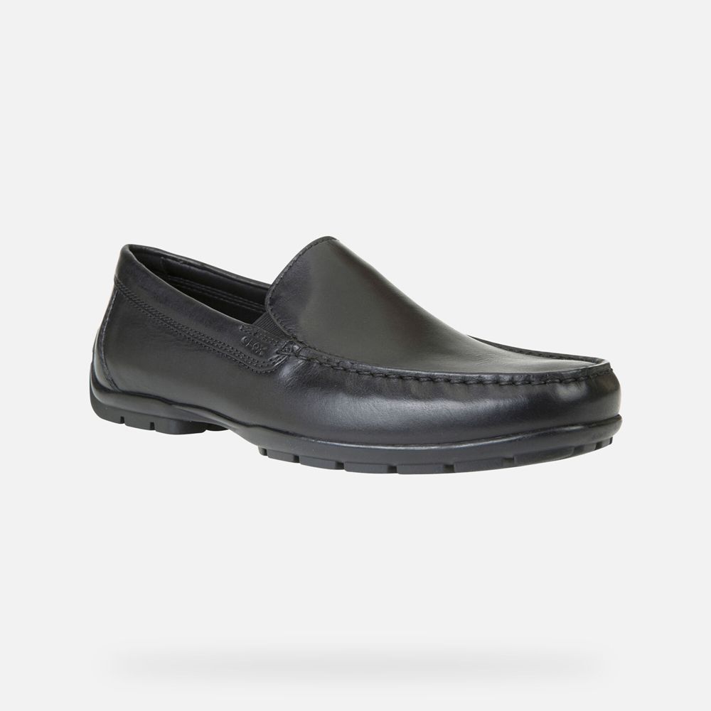 Geox Loafers Black Moner 2Fit Wide - Geox Mens Shoes - SIVQAW074